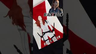 Black Widow | Natasha Romanoff fight | Scarlett Johansson | Black Widow drawing #shorts #blackwidow