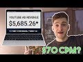 How Much Does Youtube Pay Me? - $70 CPM Ad Revenue! - Viral Video Google Adsense Revenue