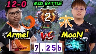 TNC Armel [Lina] 10K MMR Road to Top1 vs Fnatic Moon MIDLANE BATTLE Dota 2 pro Gameplay