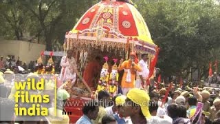 Hindu devotees rejoice and celebrate Lord Jagannath's Rath Yatra, Delhi