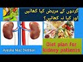 kidney patients diet plan ckd Diet chart in urdu gordon k mariz kya khaye ayesha Niaz Dietitian