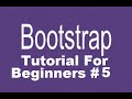 Bootstrap Tutorial For Beginners 5 - Creating Responsive Navbar with Dropdown Menus Part 2
