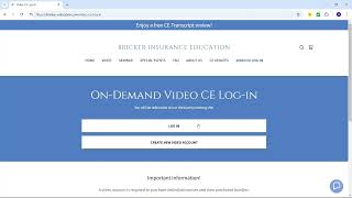 Video CE Registration Tutorial