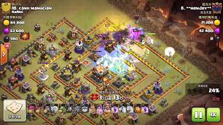 【Clash of clans】部落戰三星精選 \u0026 th10  th11 好陣分享 \u0026 藍胖女巫 一起來XD ~ 2017/10/06