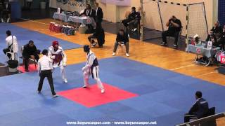 63kg Guney Arici - M. Enes Demir (2013 Turkish Senyor TKD Championships)