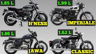 எந்த பைக் விலை குறைவானது??? RE - JAWA - H'NESS - IMPERIALE - Full Price List | Honda Highness | RE