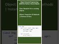 Class & Object in Object Oriented Programming (OOP) for Python