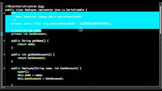 java serialization tutorial in singleton,inheritance,transient explained