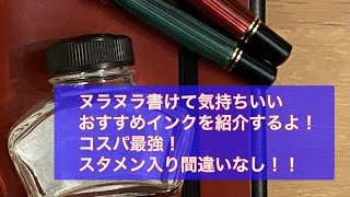 【万年筆】ヌラヌラ書けてコスパ良し！おすすめ常用インクを紹介するよ！