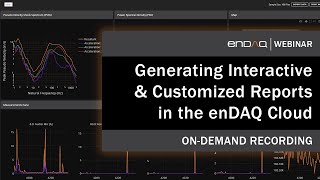 How to Generate Interactive and Customized Shock & Vibration Analysis Reports in the enDAQ Cloud