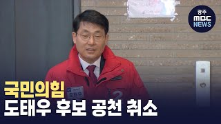 국민의힘, 도태우 후보 공천 취소