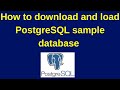 71. PostgreSQL DBA: How to download and load PostgreSQL sample database