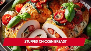 Stuffed chicken breast recipe with basil, mozzarella and chorizo