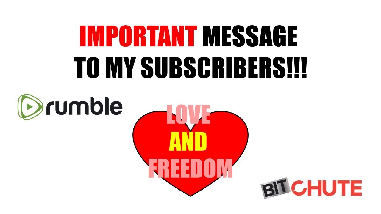 Important Message To My Subscribers Youtube
