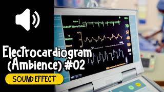 Electrocardiogram (Ambience) #02 Sound Effect | 心电图 #02 环境音 心跳 心脏 死亡 紧急 医院 音效 (High Quality)