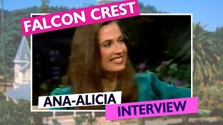 Falcon Crest: Ana-Alicia 1989 Interview Pat Sajak Show