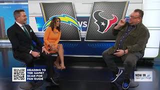 Eat Like a Local's Chris Shepherd with featured foods for the Texans-Chargers