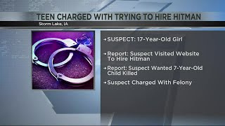 Storm Lake teen accused of trying to hire a hitman to kill a 7-year-old