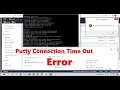 Putty Connection time out error