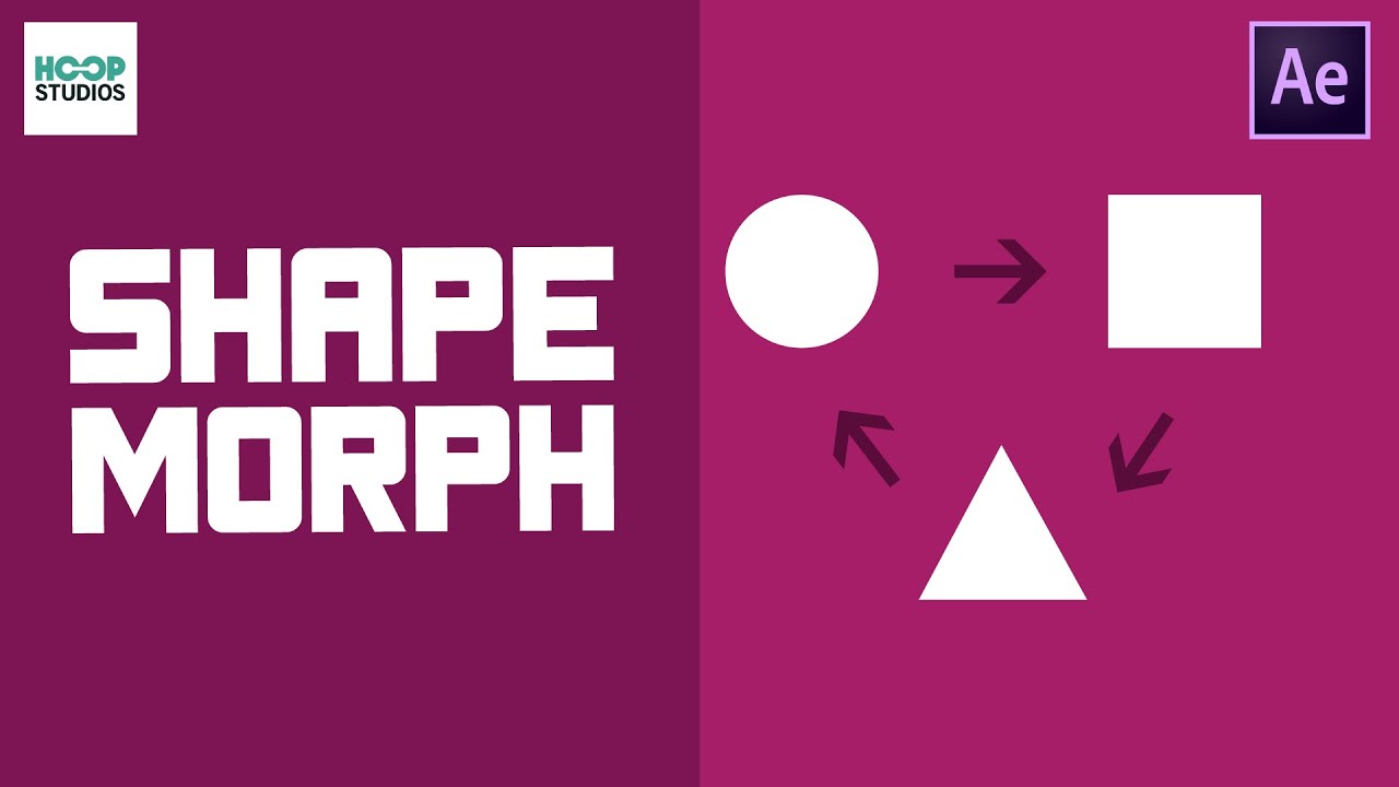 How To Morph Shapes After Effects Tutorial Youtube