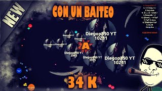 Agar.io| Con Un Baiteo A 34K!!