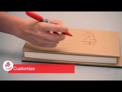 DIY Paper Bag Book Cover DIY Paper Bag Book Cover