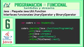 Programación FUNCIONAL en JAVA | UNARYOPERATOR | BINARYOPERATOR | Lambdas en java
