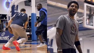 Luka Doncic shocks Kyrie Irving with insane handles at Mavs training camp