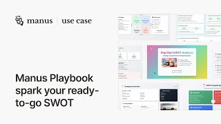 Manus Playbook spark your ready-to-go SWOT
