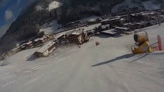 Dorfgastein / Großarl Piste D11 Gratabfahrt + 8 Sennleitn 1 + 2 + Skiweg + Talabfahrt Familien