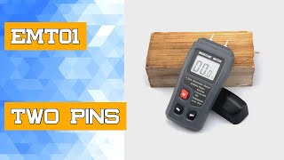 EMT01 0-99.9% Two Pins Digital Wood Moisture Meter Wood Humidity Tester Hygrometer Timber Damp Detec