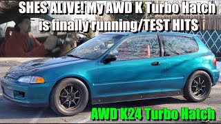 SHES ALIVE! My AWD K Turbo Hatch is finally running/TEST HITS