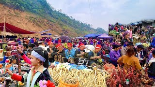 CHỢ PHIÊN TRÊN ĐỈNH NÚI CÒN GIỮ ĐƯỢC NÉT NGUYÊN SƠ - MỘC MẠC & BÁN NHIỀU ĐỒ LẠ | CHỢ SẢ HỒ HÀ GIANG