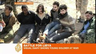 Visual diary shows Libyan soldier at war