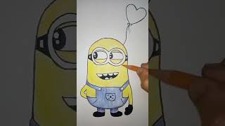Easy Minion Drawing for Kids || Despicable Me Character