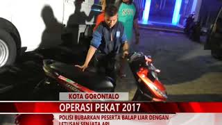 MIMOZATV GORONTALO - POLISI BUBARKAN PESERTA BALAP LIAR DENGAN LETUSAN SENJATA API