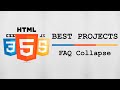 HTML, CSS & JS Best Project #12 - FAQ Collapse