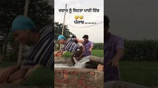 ਜਵਾਕ ਨੂੰ ਸਿਟਤਾ ਪਾਣੀ ਵਿੱਚ 🤣🤣😳😳😳 #viral #pindawale #pind #panjab #khet #motor 🔥🔥