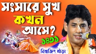 সংসারে সুখ কখন আসে ? এই লীলাটি আপনাকে কাঁদাবেই ।  বিশ্বজিৎ খাড়া কীর্তন । Biswajit Khara kirtan ।