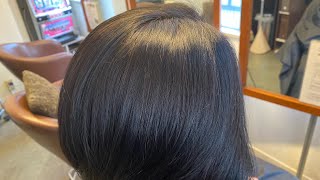 【和漢彩染】ブルーブラウンを使った明るい白髪染めサロンワーク【自由が丘美容室13's hair】#和漢彩染 #じゅうさんずへあー#beautysalon