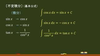 〔数Ⅲ・不定積分〕三角関数 －オンライン無料塾「ターンナップ」－