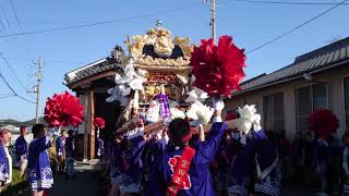 【4K撮影】平成30年魚吹八幡神社秋季大祭　　宮田村出発式