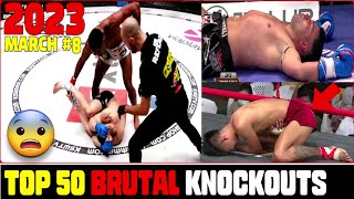 MMA•MUAY THAI•KICKBOXING•BOXING Best 50 Knockouts ►March.2023 #8