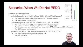 Lecture 20 Part 13: ARIES Recovery, REDO Phase