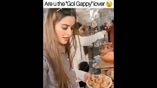 Aiman Khan Love To Eat Gol Gappy |Whatsapp Status |Pakistani Celebrities