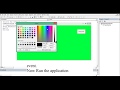 Change form color using common dialogbox in VB Visual Basic