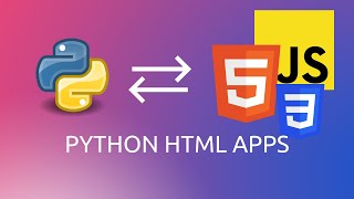 Creating Modern HTML apps with Python | Python Eel tutorial