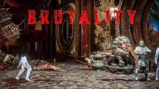 Mortal Kombat 11 'SUB ZERO FALLING TO PIECES' Brutality Gameplay (2019) HD