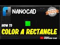 nanocad how to color a rectangle