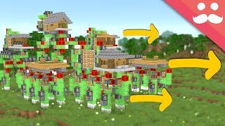 I Made a Walking Town in Minecraft